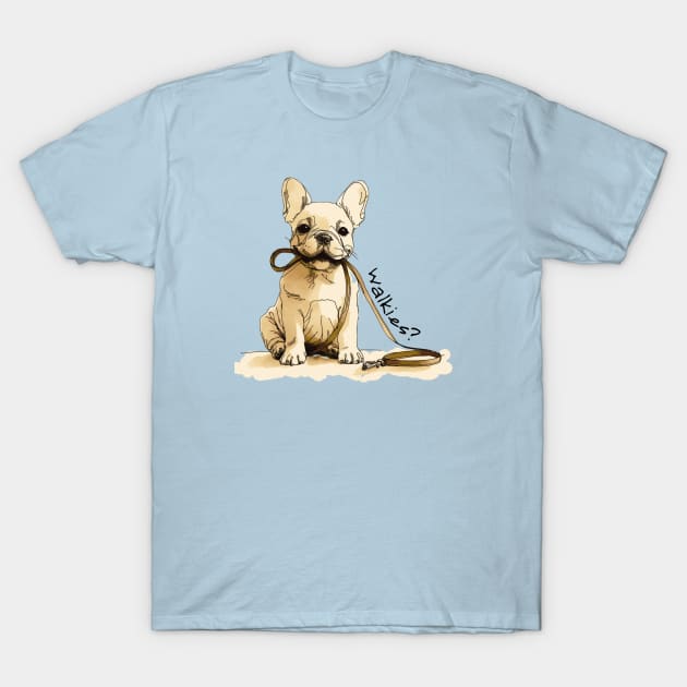 WALKIES - Frenchie T-Shirt by ZogDog Pro